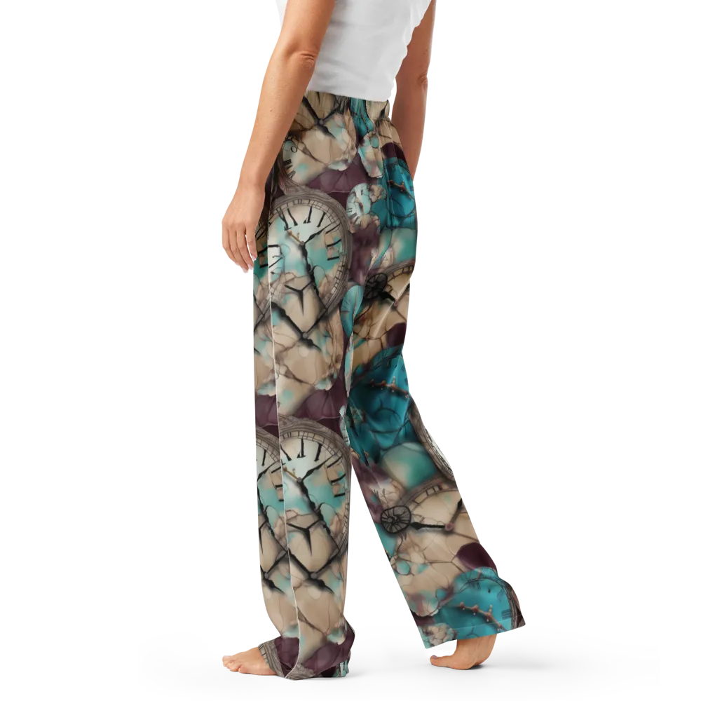Midnight Horology on Women's Pajama Pants — Left