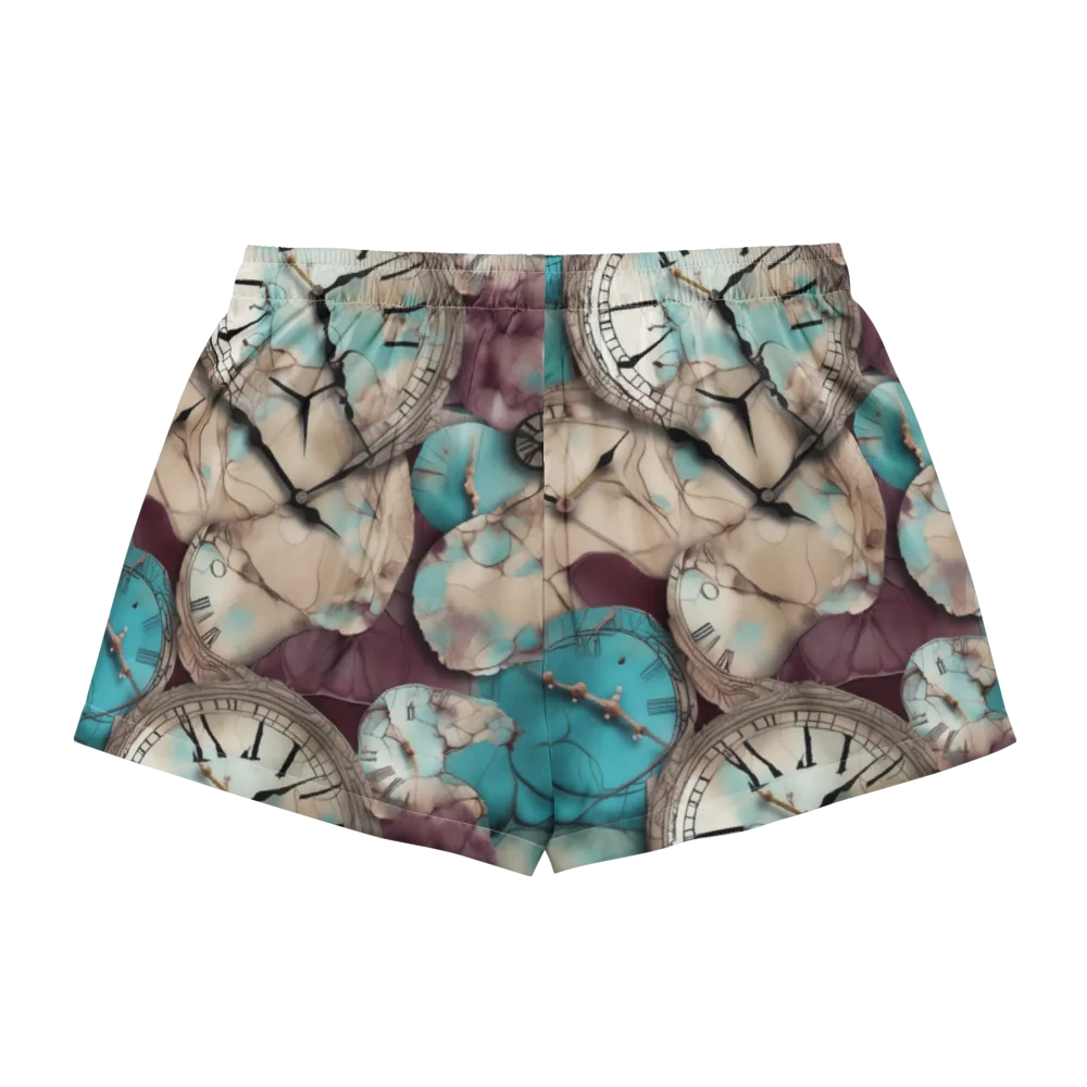 Midnight Horology on Women's Pajama Shorts — Back