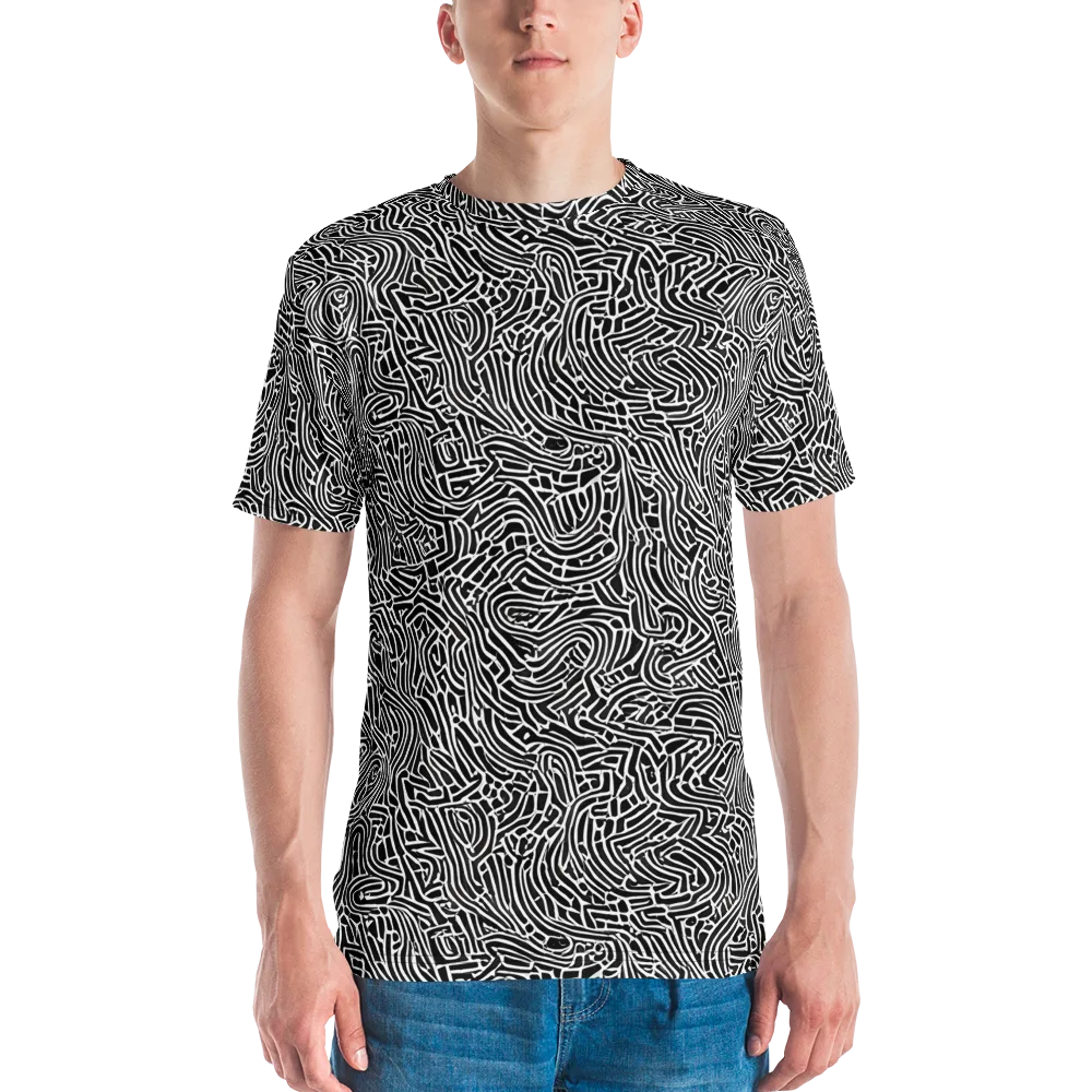 Obsidian Labyrinth on Men's Crew Neck T-Shirt — Front