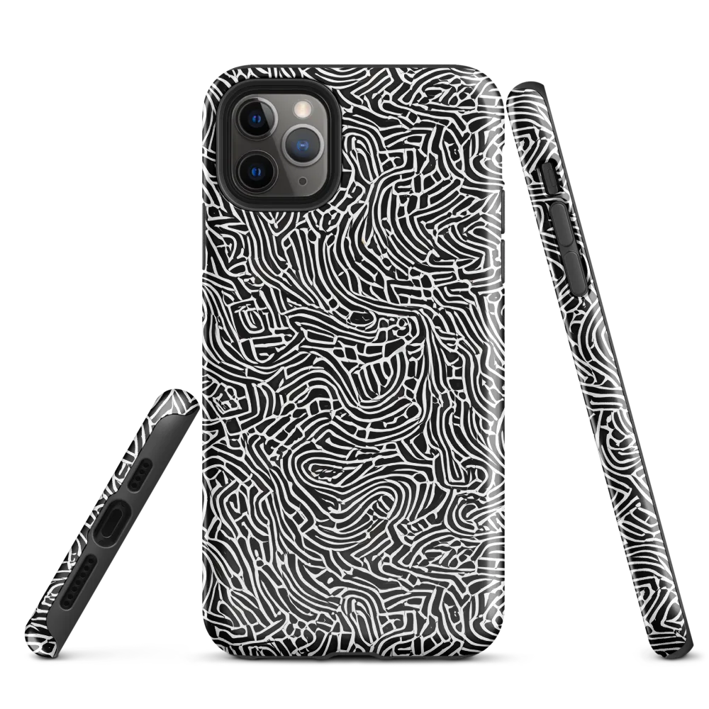Obsidian Labyrinth on Tough Case for iPhone® — Front