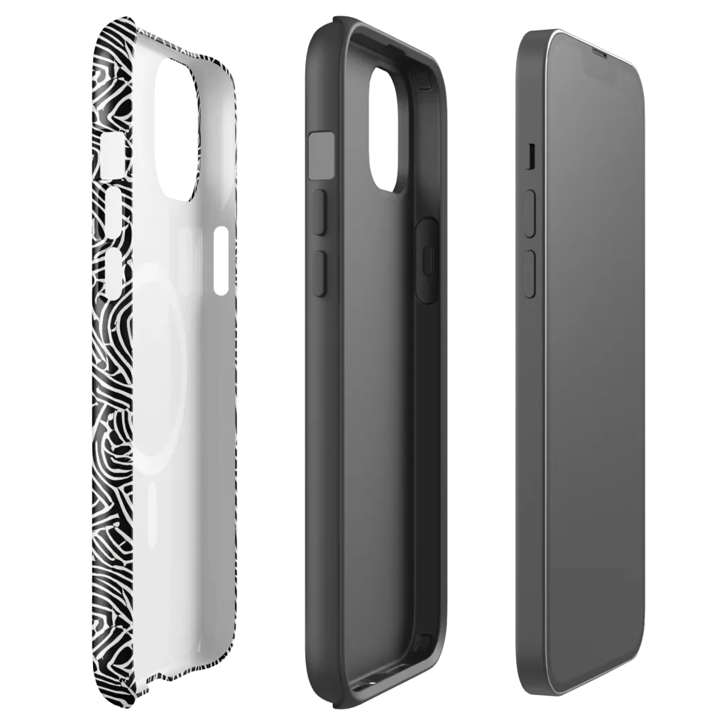 Obsidian Labyrinth on MagSafe Tough Case for iPhone® — Front
