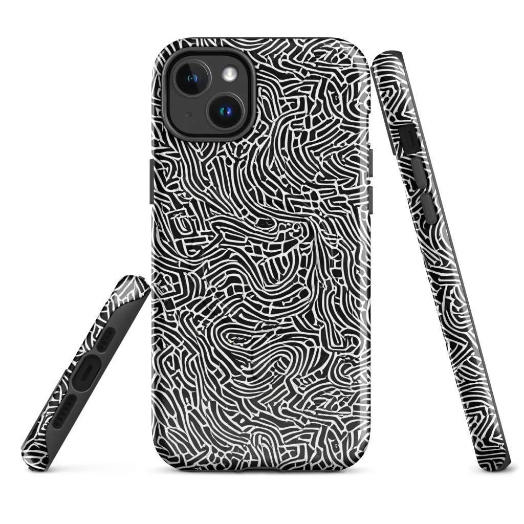 Obsidian Labyrinth on MagSafe Tough Case for iPhone® — Front