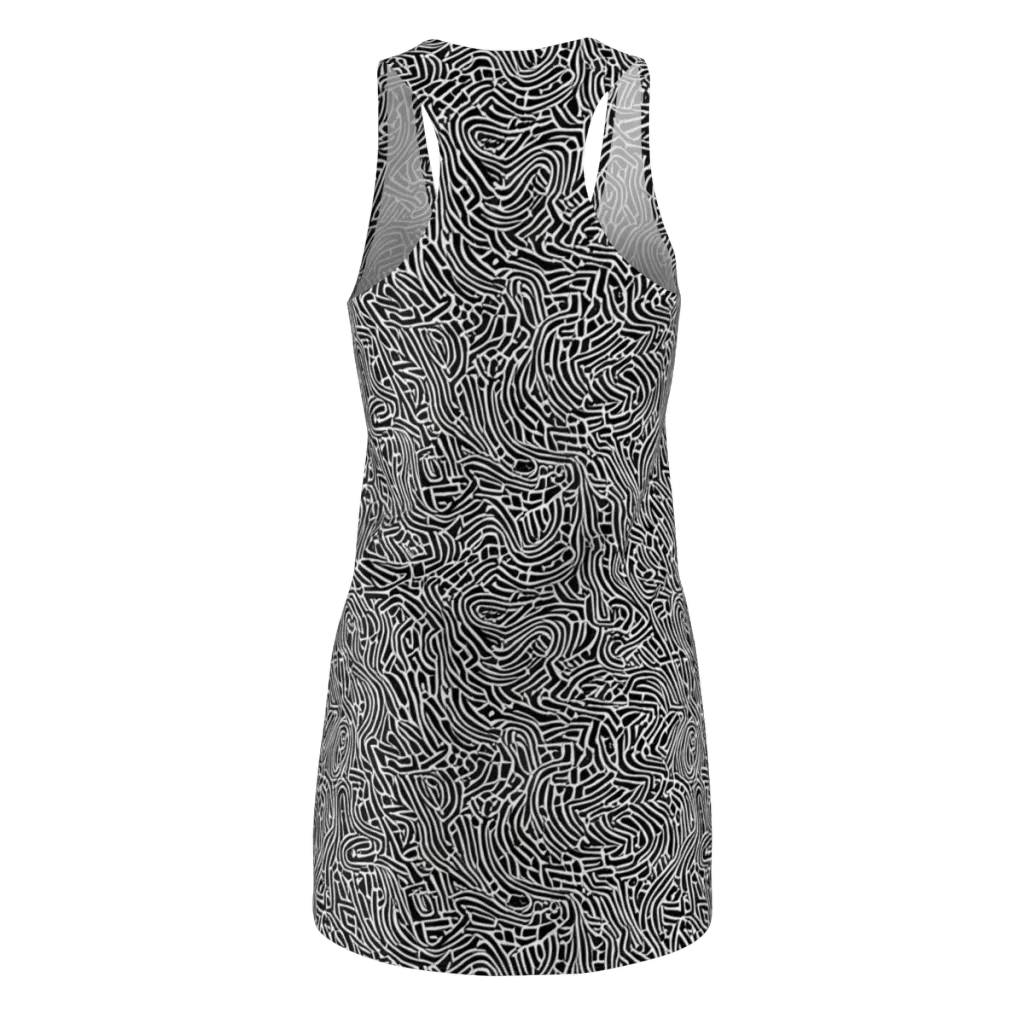 Obsidian Labyrinth on Racerback Dress — Back