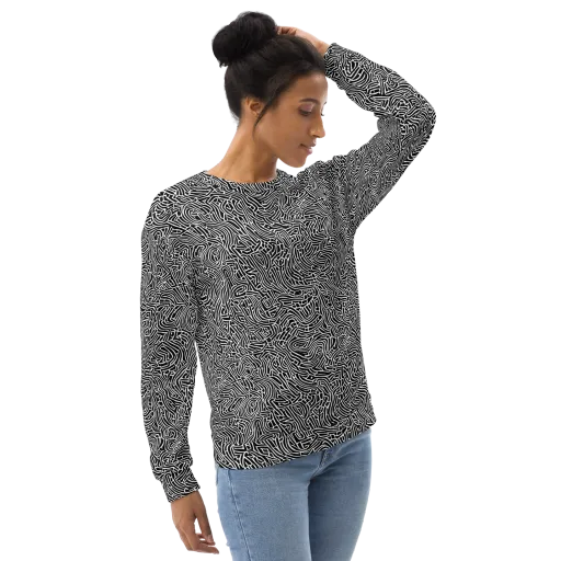Obsidian Labyrinth on a Sweatshirt