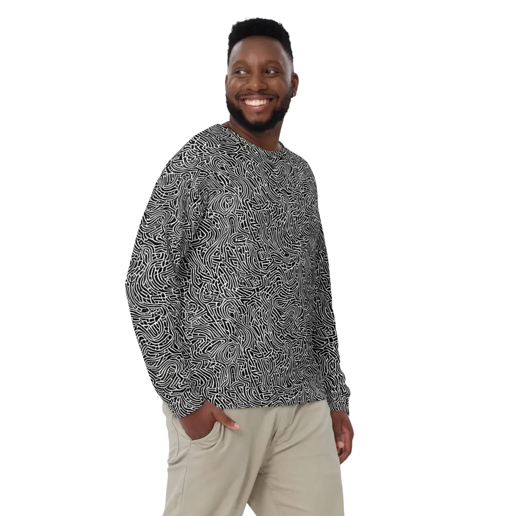 Obsidian Labyrinth on Sweatshirt — Front