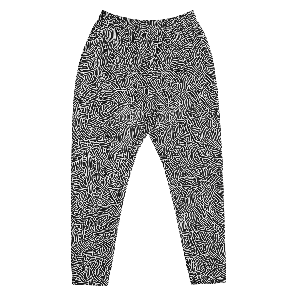 Obsidian Labyrinth on Men's Joggers — Front