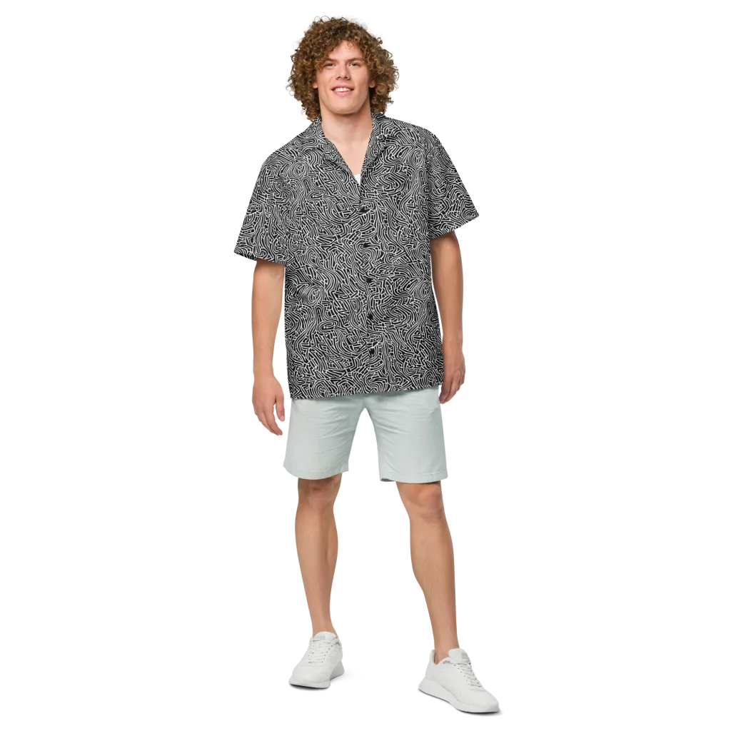 Obsidian Labyrinth on Button Shirt — Front
