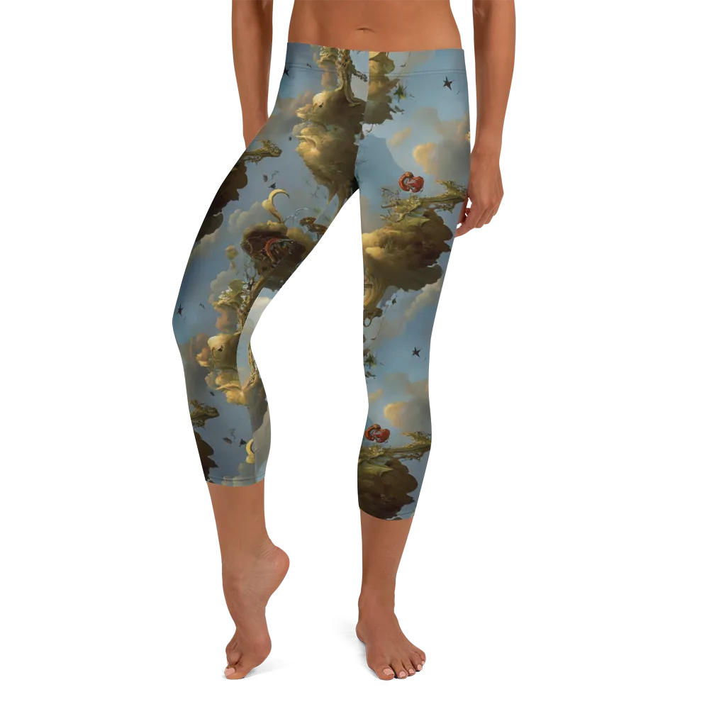 Cloudbound Canopy on Capri Leggings — Front
