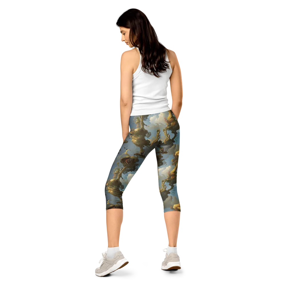Cloudbound Canopy on Capri Leggings — Back