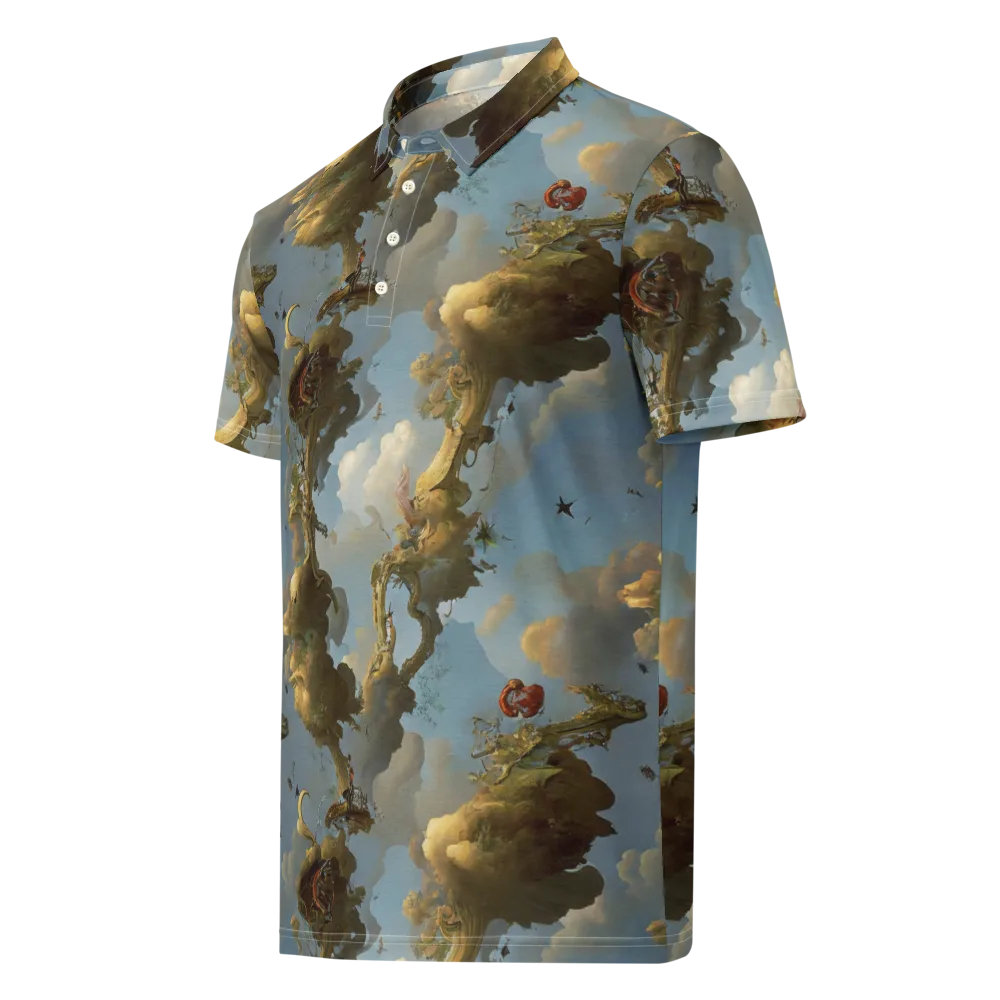 Cloudbound Canopy on Men's Slim Fit Polo Shirt — Left Front
