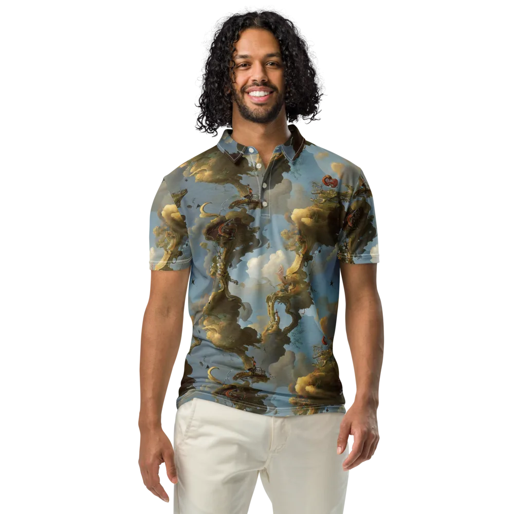 Cloudbound Canopy on Men's Slim Fit Polo Shirt — Front