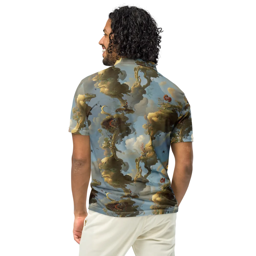 Cloudbound Canopy on Men's Slim Fit Polo Shirt — Back