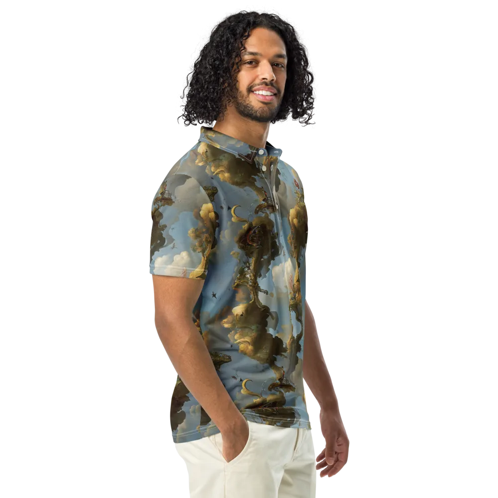Cloudbound Canopy on Men's Slim Fit Polo Shirt — Right Front