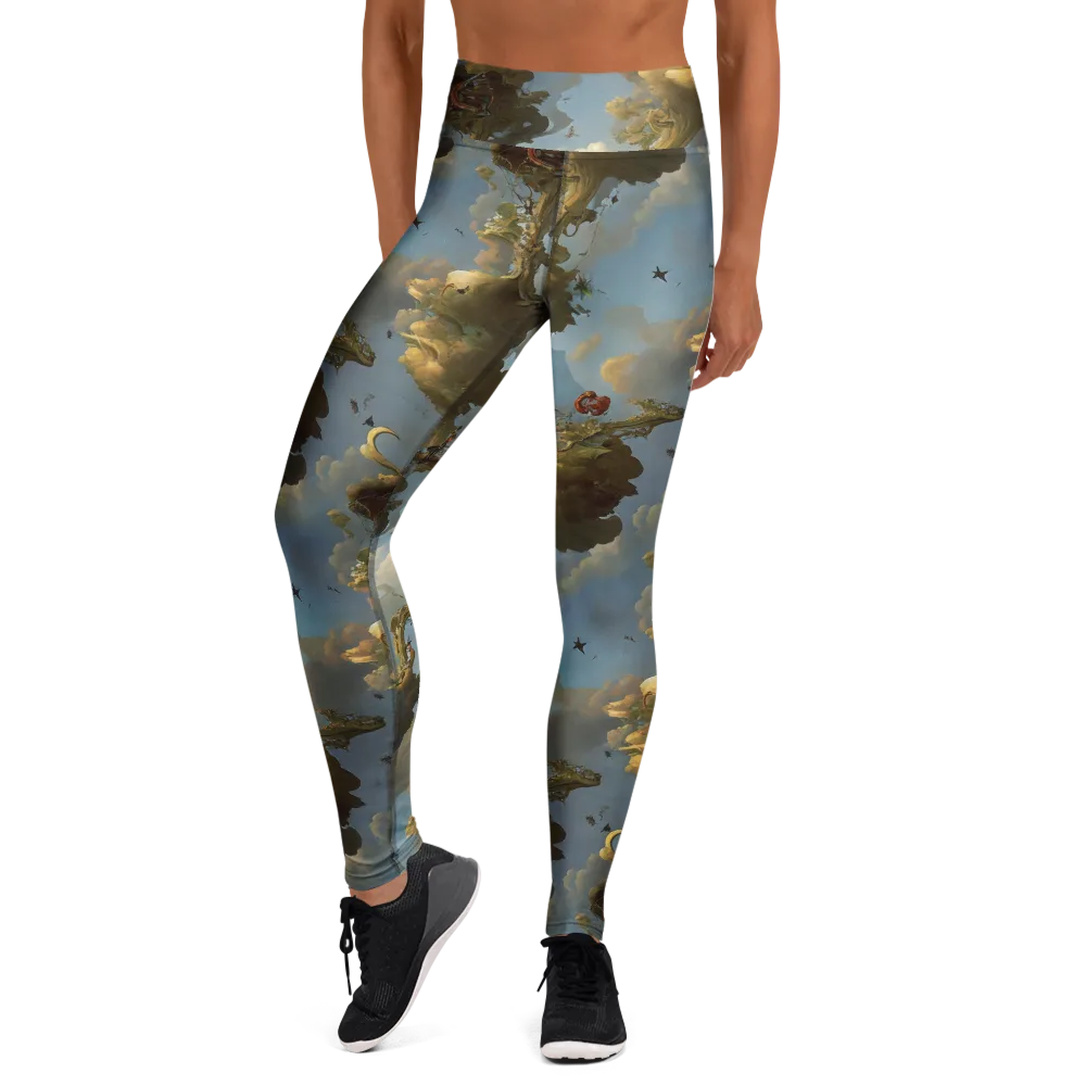 Cloudbound Canopy on Yoga Leggings — Front