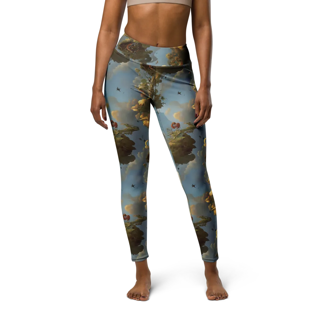 Cloudbound Canopy on Yoga Leggings — Front