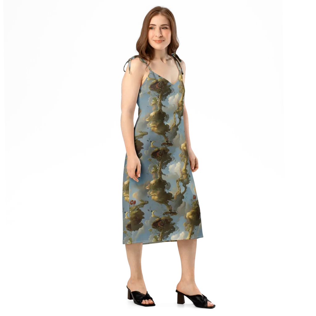 Cloudbound Canopy on Slip Dress — Right Front