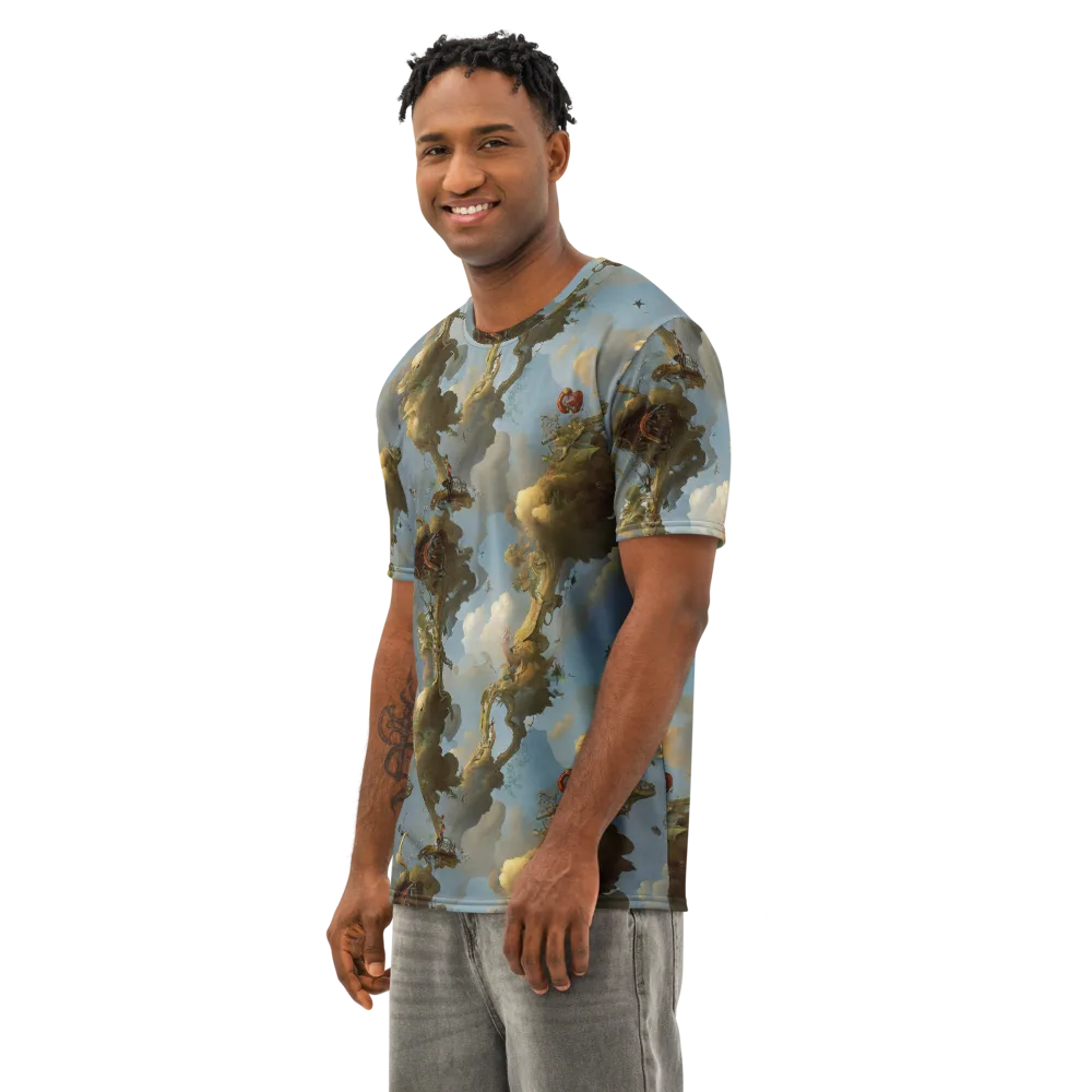 Cloudbound Canopy on Men's Cotton Crew Neck T-Shirt — Left Front