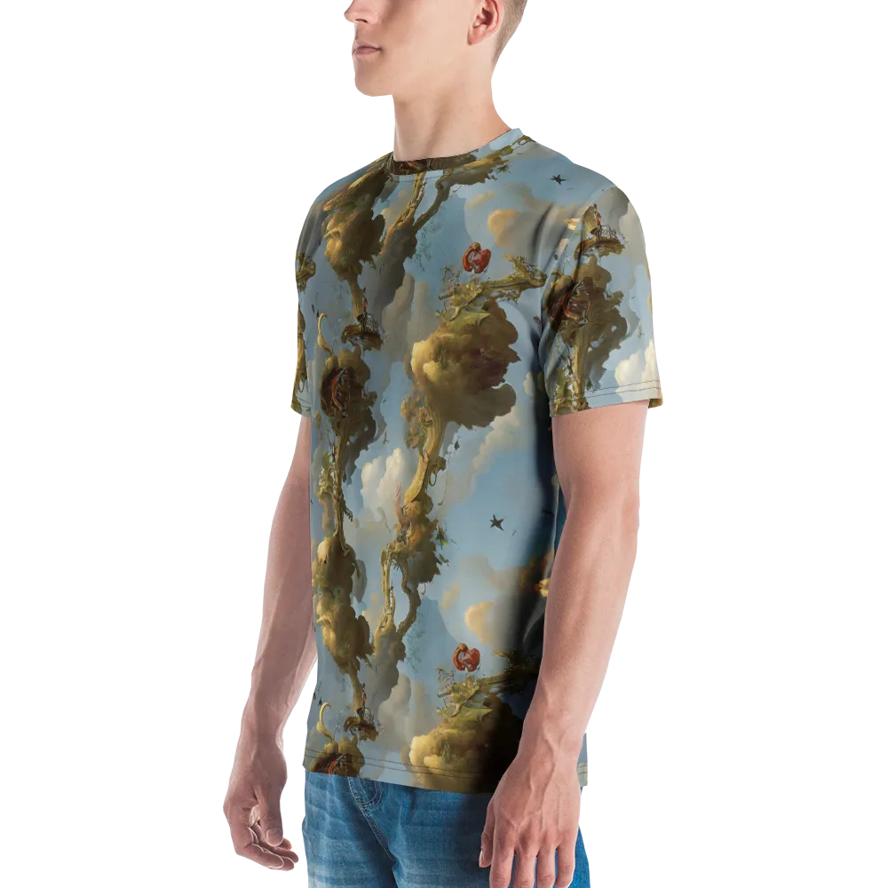 Cloudbound Canopy on Men's Crew Neck T-Shirt — Left