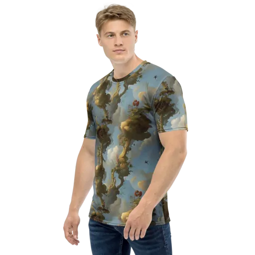 Cloudbound Canopy on a Men's Crew Neck T-Shirt