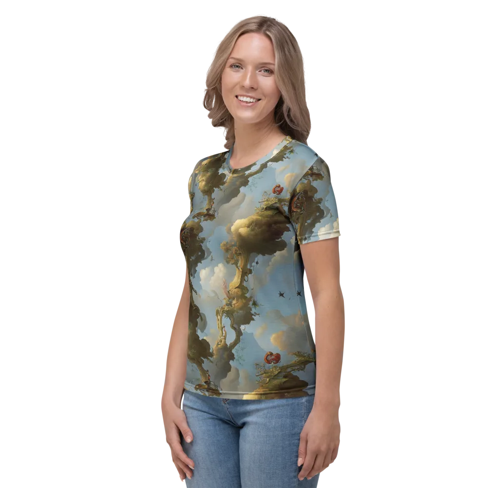 Cloudbound Canopy on Women's Crew Neck T-Shirt — Left