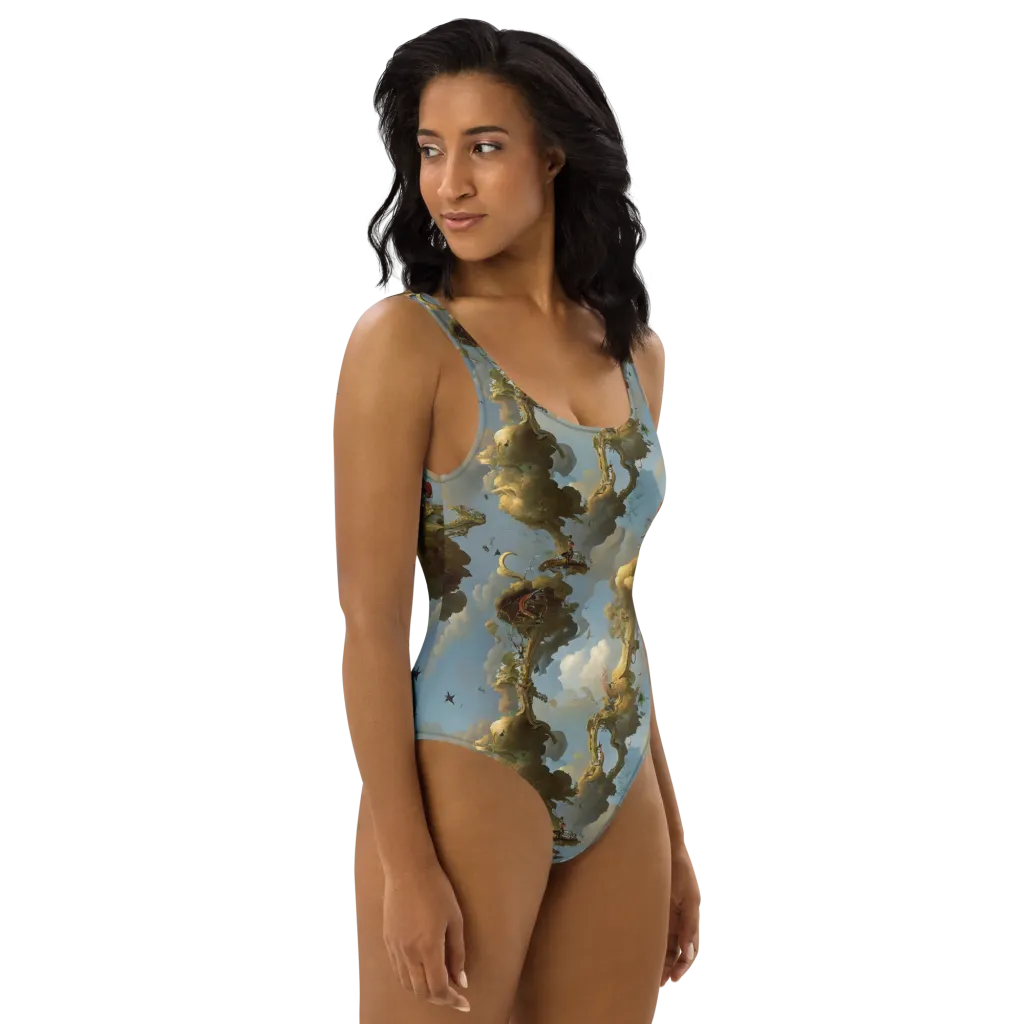 Cloudbound Canopy on One-Piece Swimsuit — Right