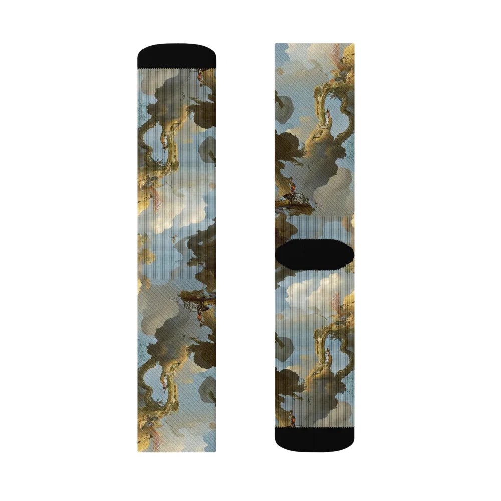 Cloudbound Canopy on Socks — Right Sock