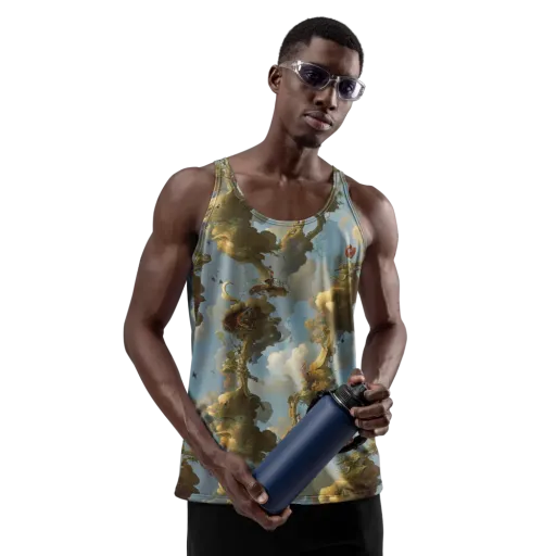 Cloudbound Canopy on a Men's Tank Top