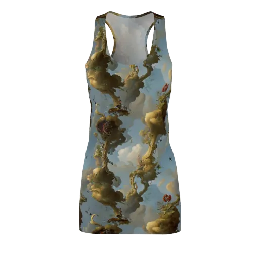 Cloudbound Canopy on a Racerback Dress