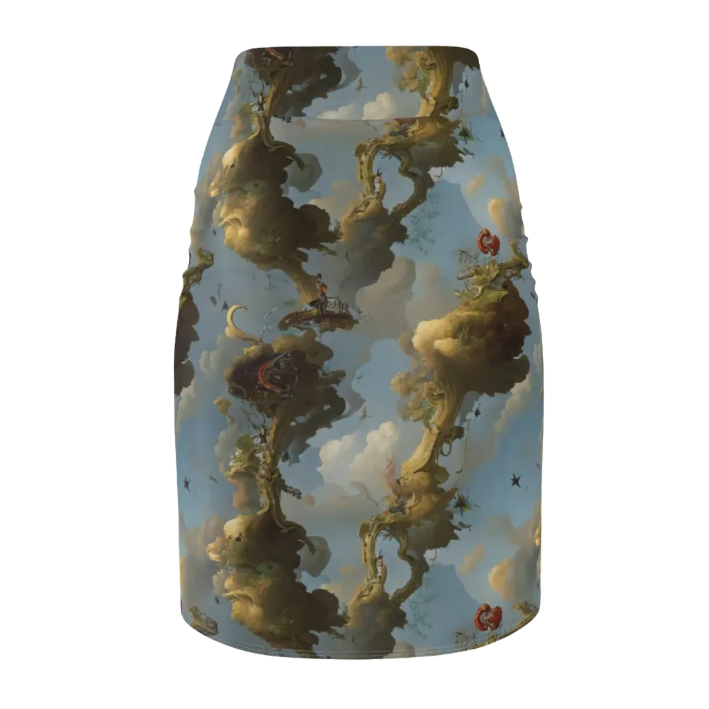 Cloudbound Canopy on Pencil Skirt — Back