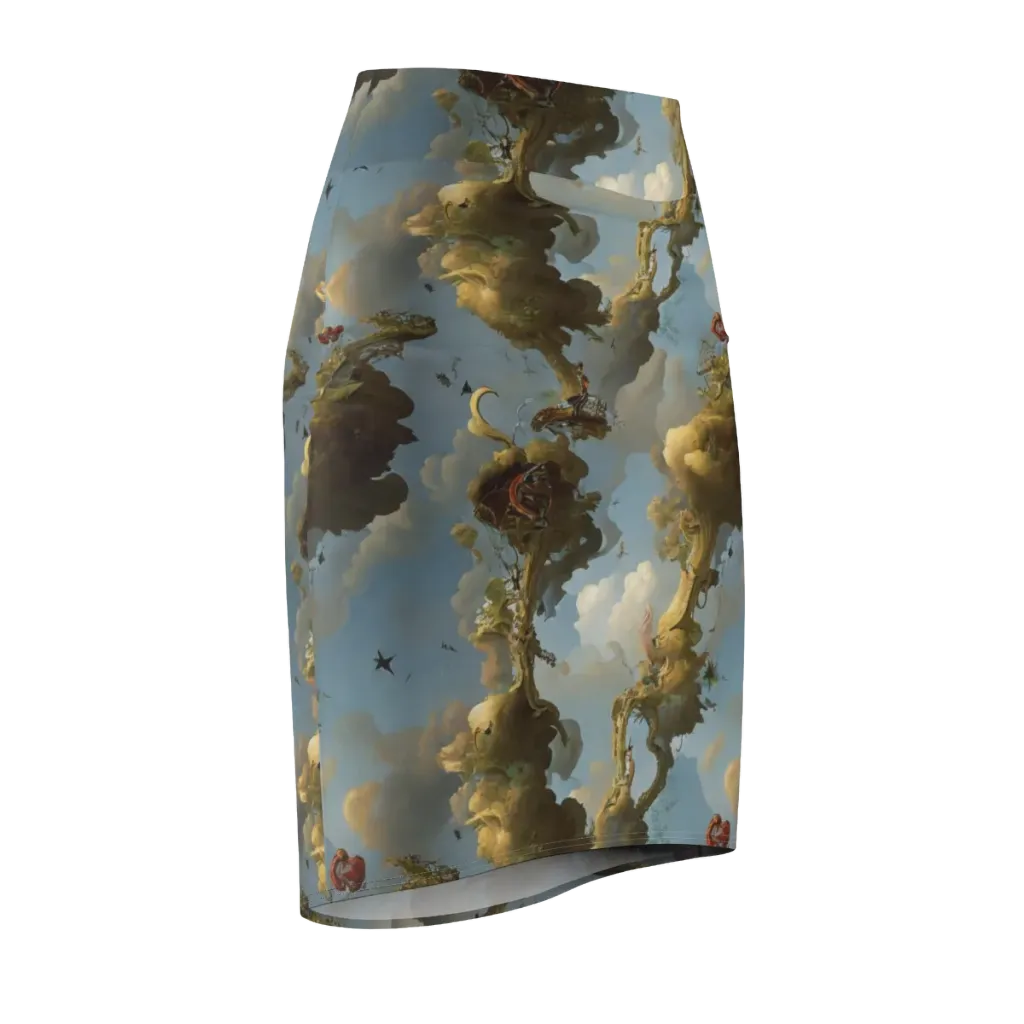 Cloudbound Canopy on Pencil Skirt — Front Side