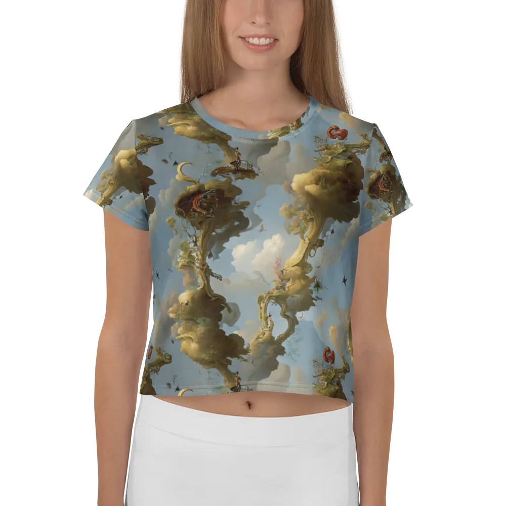 Cloudbound Canopy on Crop Tee — Front