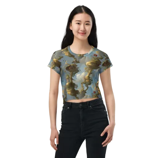 Cloudbound Canopy on a Crop Tee