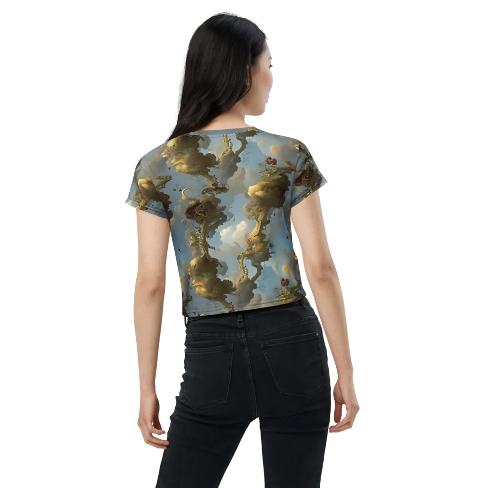 Cloudbound Canopy on Crop Tee — Back