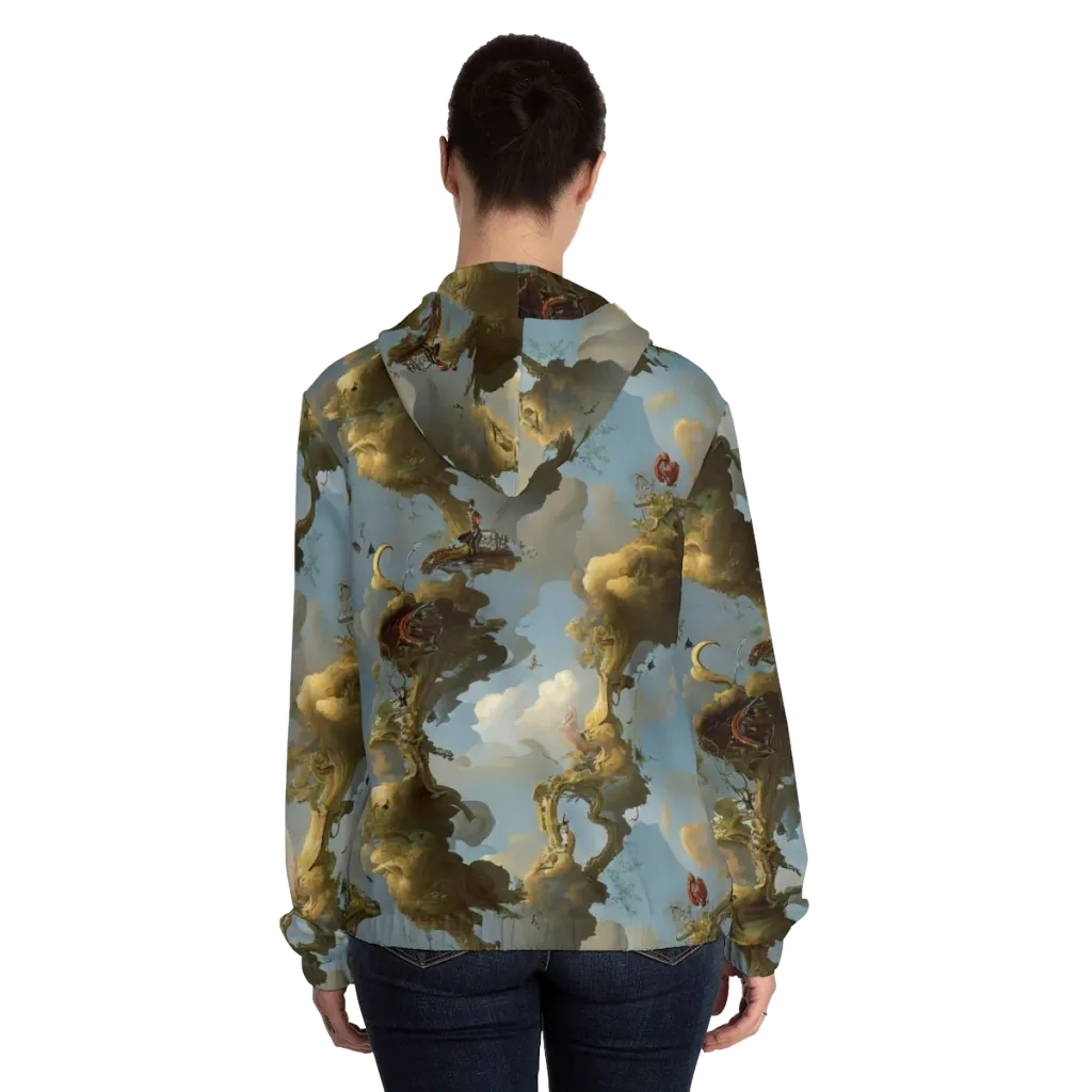 Cloudbound Canopy on Women's Full-Zip Hoodie — Back On Person