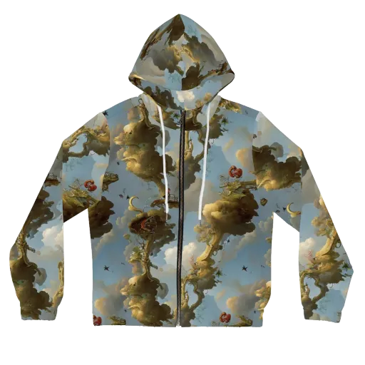 Cloudbound Canopy on a Women's Full-Zip Hoodie