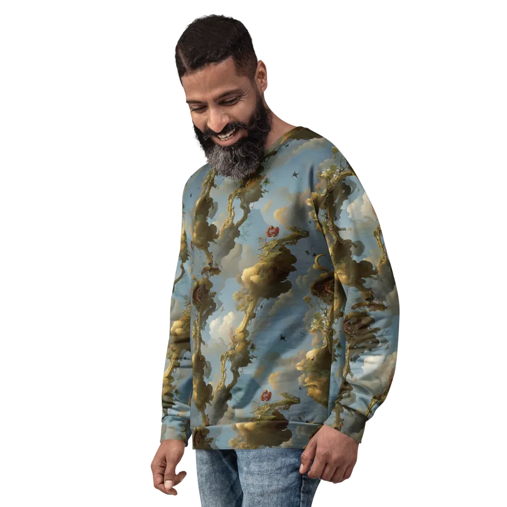 Cloudbound Canopy on Sweatshirt — Left Front