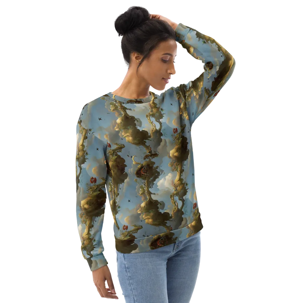 Cloudbound Canopy on Sweatshirt — Right Front