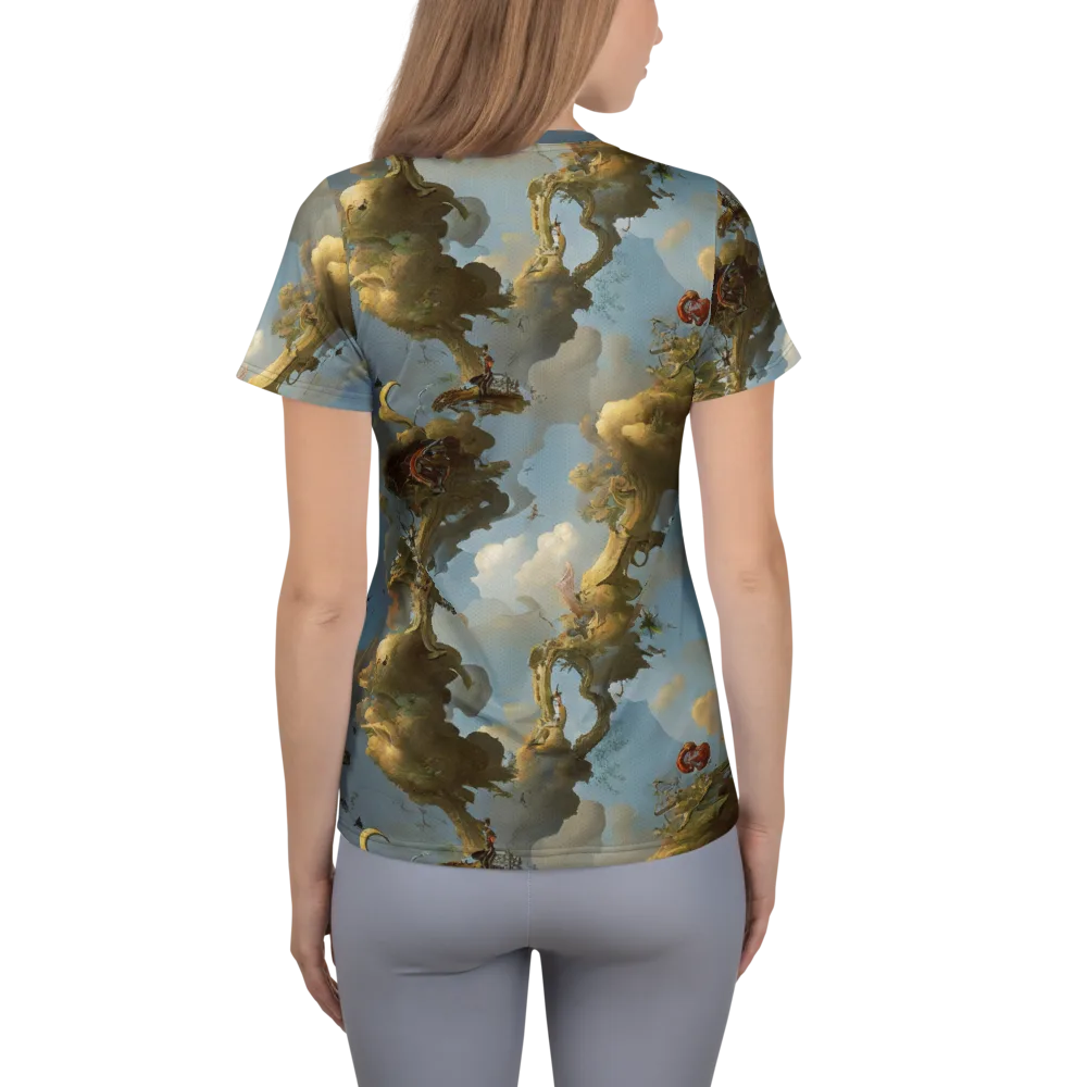 Cloudbound Canopy on Women's Athletic T-Shirt — Back