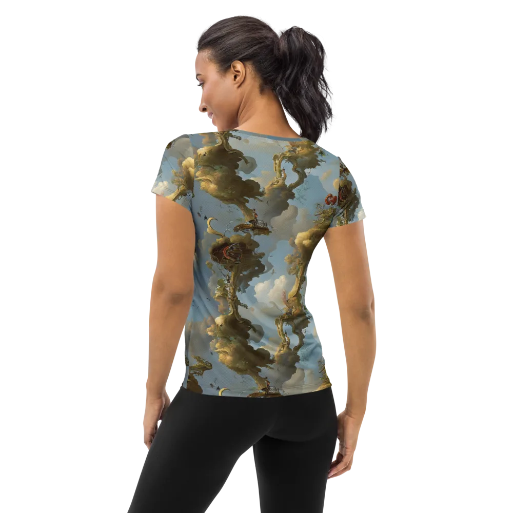 Cloudbound Canopy on Women's Athletic T-Shirt — Back