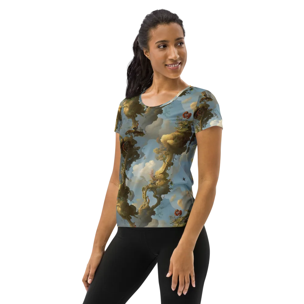 Cloudbound Canopy on Women's Athletic T-Shirt — Left