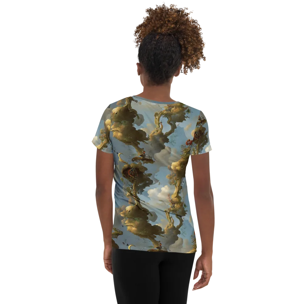 Cloudbound Canopy on Women's Athletic T-Shirt — Back