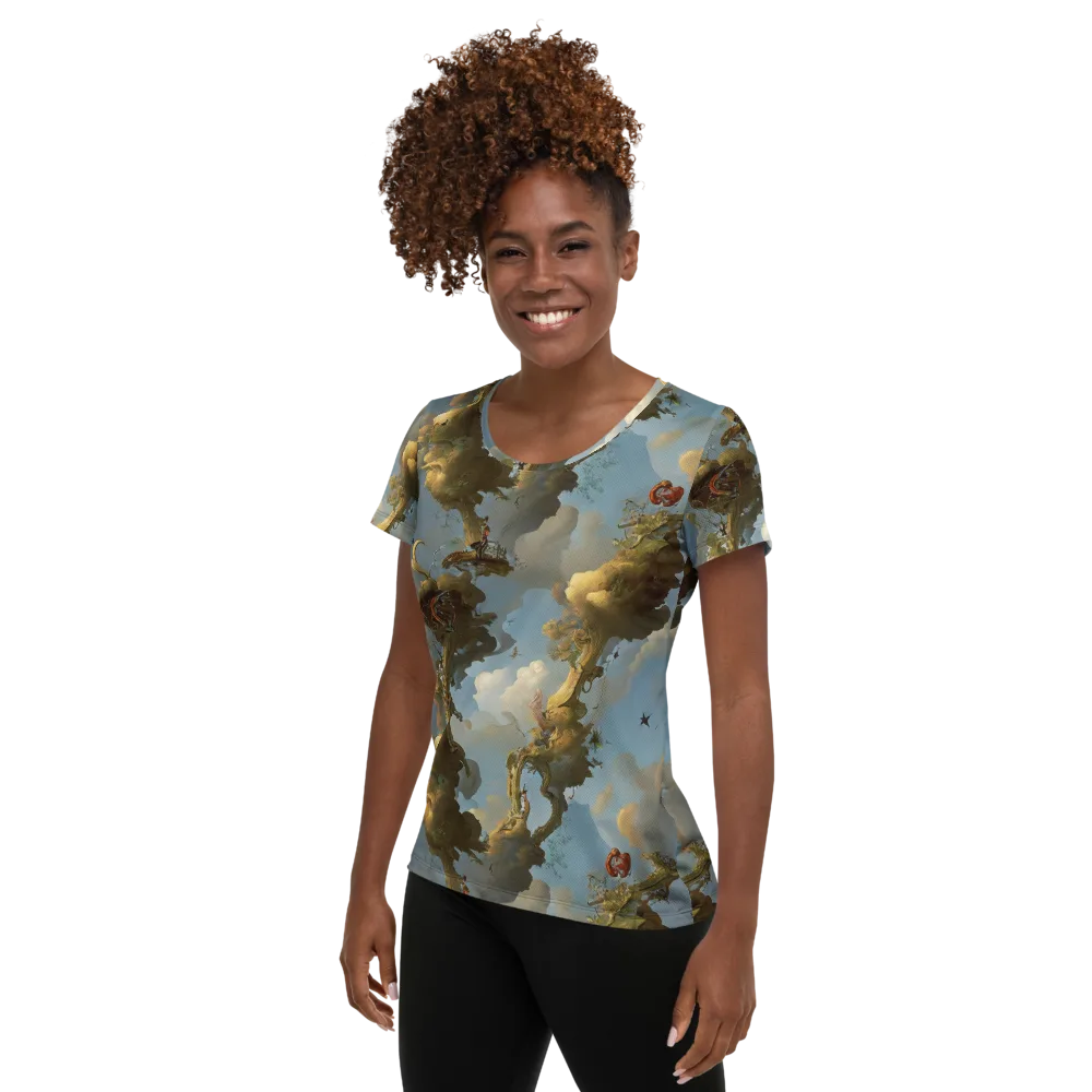 Cloudbound Canopy on Women's Athletic T-Shirt — Left