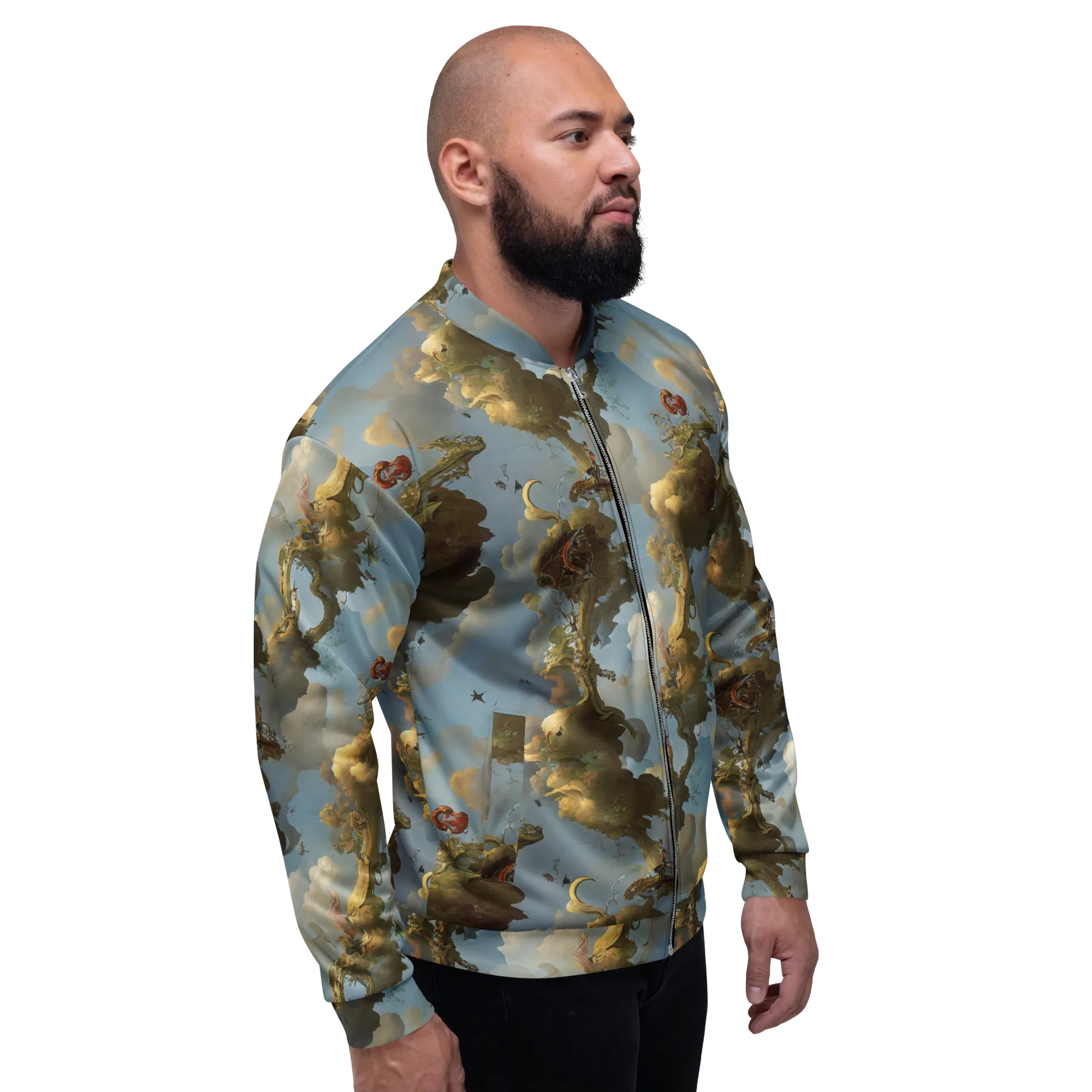 Cloudbound Canopy on Bomber Jacket — Right