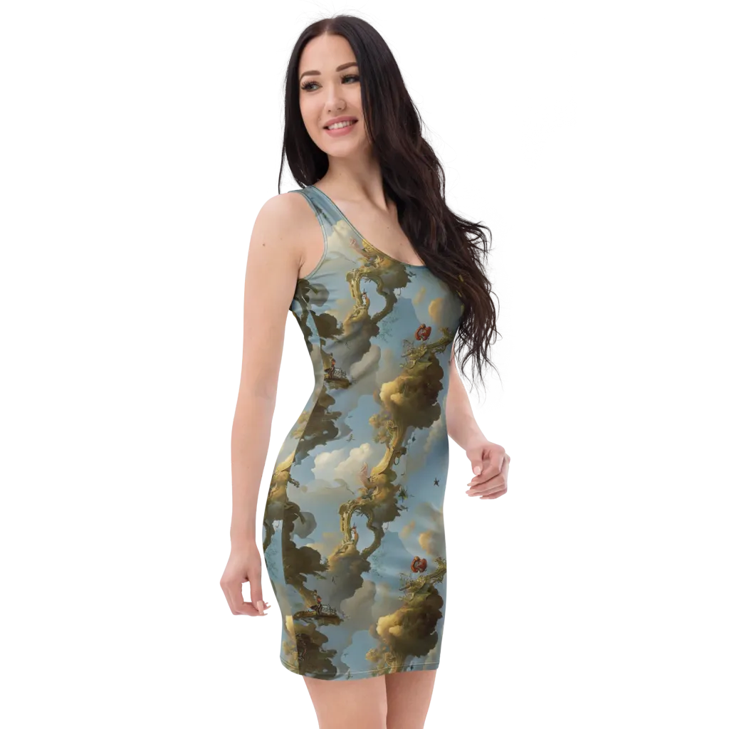 Cloudbound Canopy on Bodycon Dress — Right Front