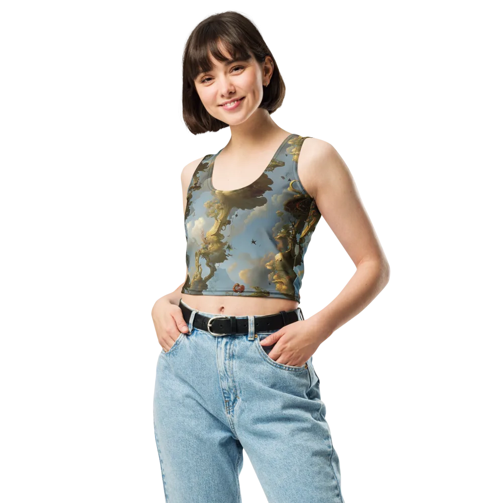 Cloudbound Canopy on Crop Top — Front