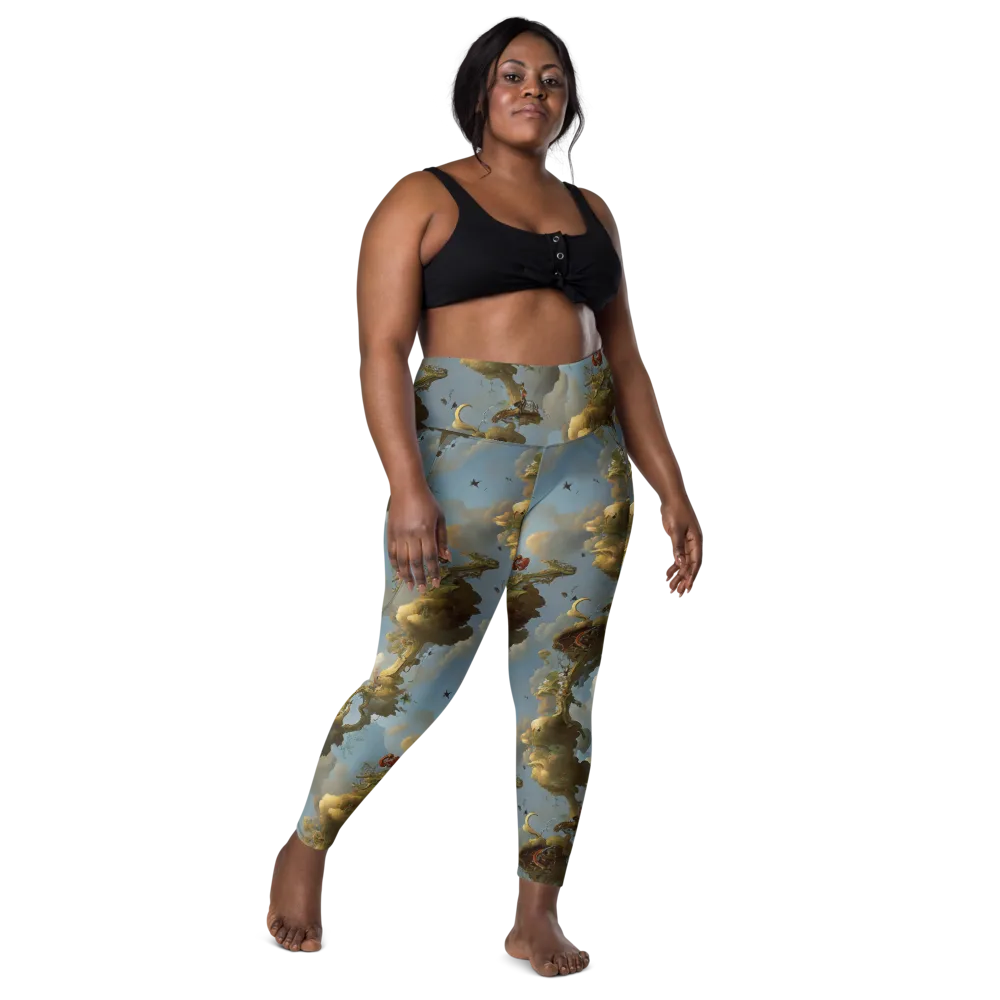 Cloudbound Canopy on Leggings with Pockets — Front
