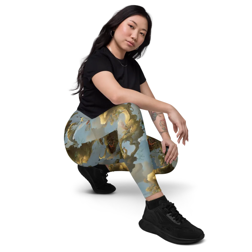 Cloudbound Canopy on Leggings with Pockets — Right Front