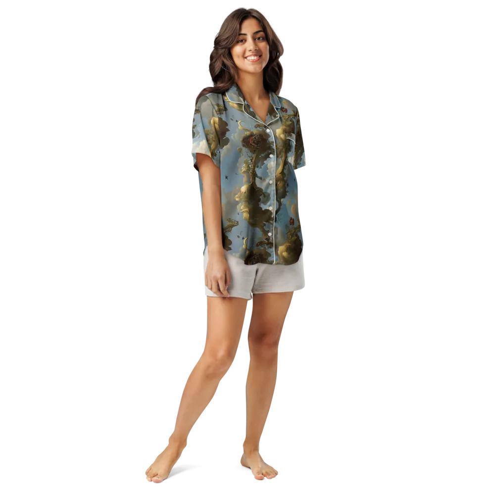Cloudbound Canopy on Women's Short Sleeve Pajama Top — Front