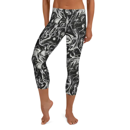 Nocturne Flux on a Capri Leggings