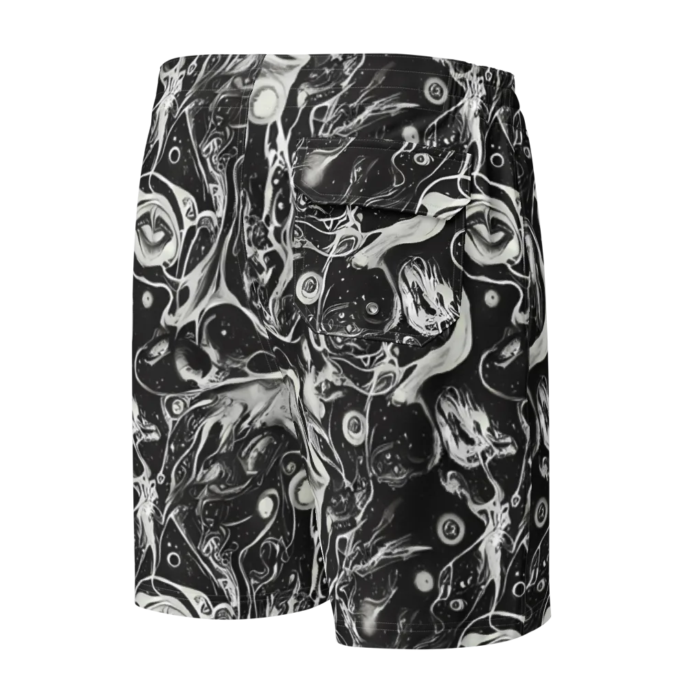 Nocturne Flux on Men's Board Shorts — Back